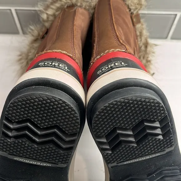 SOREL JOAN OF ARTIC Waterproof Winter Leather Calf Boots Sz 7