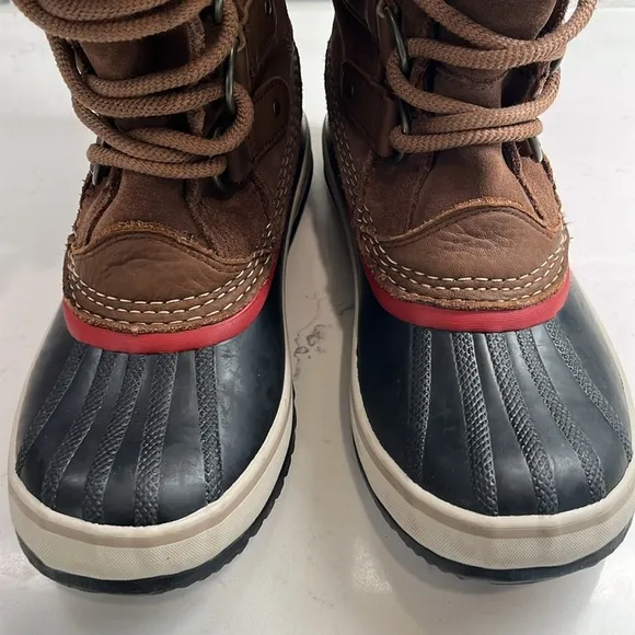 SOREL JOAN OF ARTIC Waterproof Winter Leather Calf Boots Sz 7