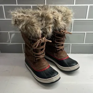 SOREL JOAN OF ARTIC Waterproof Winter Leather Calf Boots Sz 7
