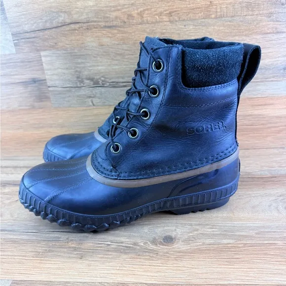 Sorel Size 8 Men's Cheyanne Lace Full Grain Waterproof Duck Boots,