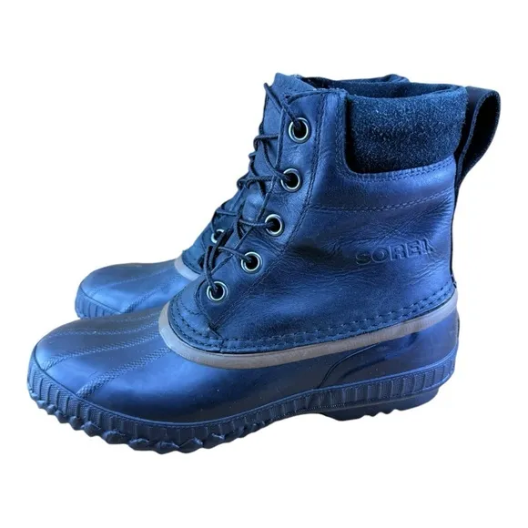 Sorel Size 8 Men's Cheyanne Lace Full Grain Waterproof Duck Boots,