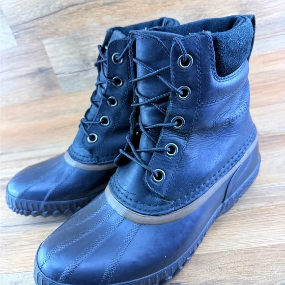 Sorel Size 8 Men's Cheyanne Lace Full Grain Waterproof Duck Boots,