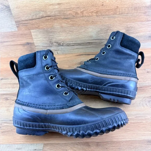 Sorel Size 8 Men's Cheyanne Lace Full Grain Waterproof Duck Boots,