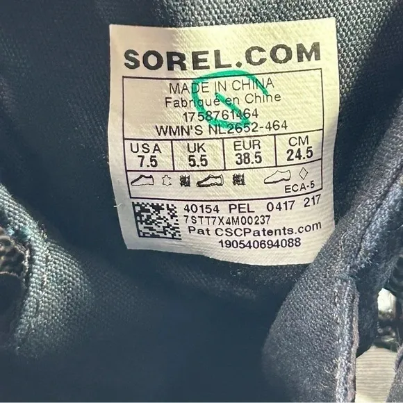 Sorel Slimpack 1964 Waterproof Duck Boots Lace Up Snow Boots Women’s Size 7.5