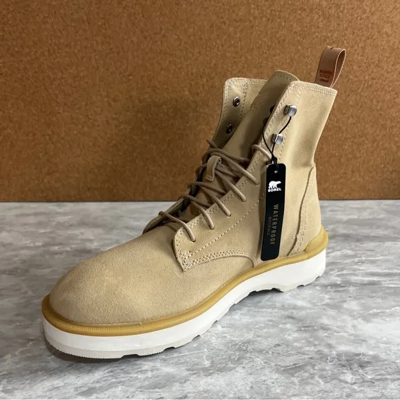 Sorel Tan Boots with Premium Suede and Modern Sole