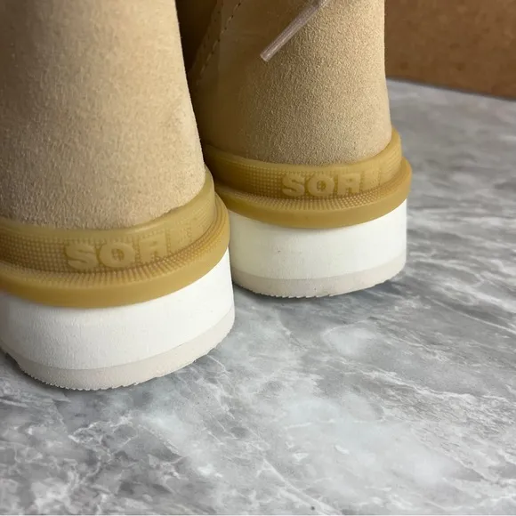 Sorel Tan Boots with Premium Suede and Modern Sole