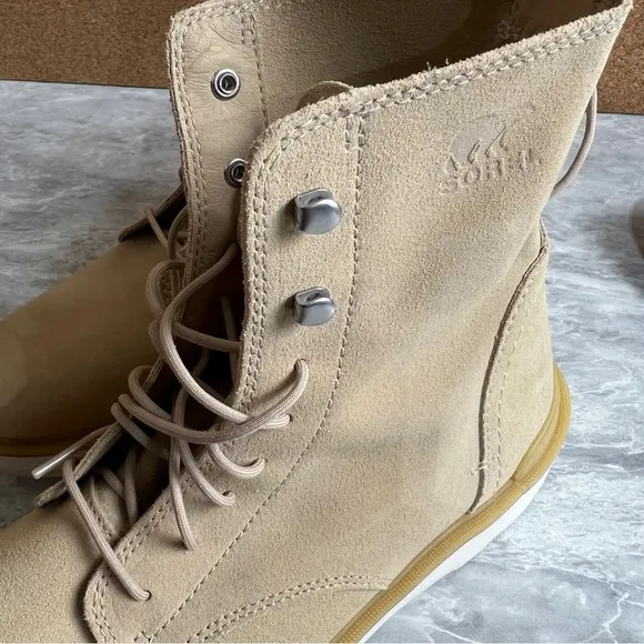 Sorel Tan Boots with Premium Suede and Modern Sole