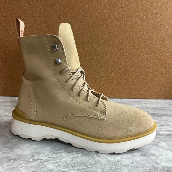 Sorel Tan Boots with Premium Suede and Modern Sole