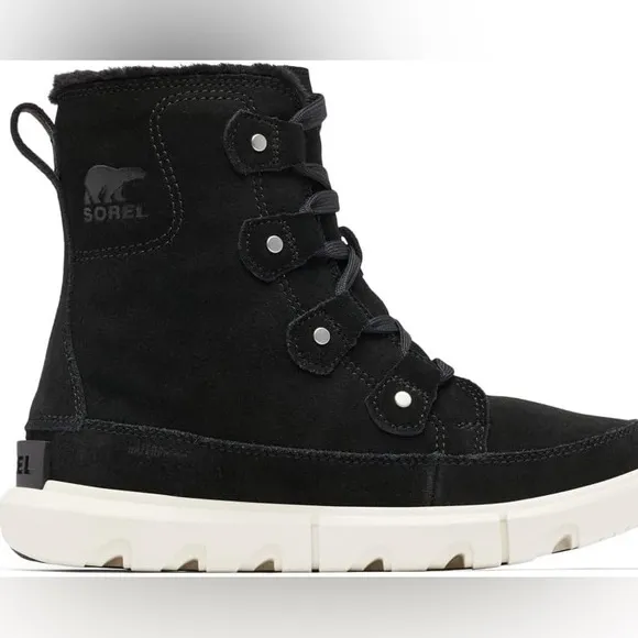 Sorel Women's Explorer Next Joan waterproof black Suede Boots 11 NWT