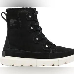 Sorel Women's Explorer Next Joan waterproof black Suede Boots 11 NWT
