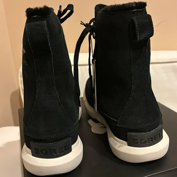 Sorel Women's Explorer Next Joan waterproof black Suede Boots 11 NWT