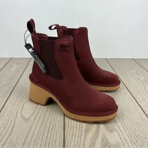 Sorel Women's Hi-Line Waterproof Chelsea Boots US8 Spice/Tawny Buff $190
