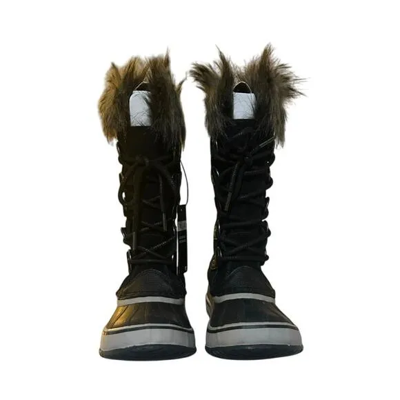 SOREL Women's Joan Of Arctic Black, Quarry WP Snow Boots Size 5.5
