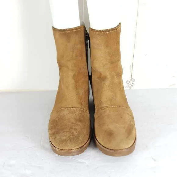 Sorel Women's Kate US 8 Brown Suede Waterproof Side Zip Boots Booties