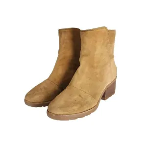 Sorel Women's Kate US 8 Brown Suede Waterproof Side Zip Boots Booties