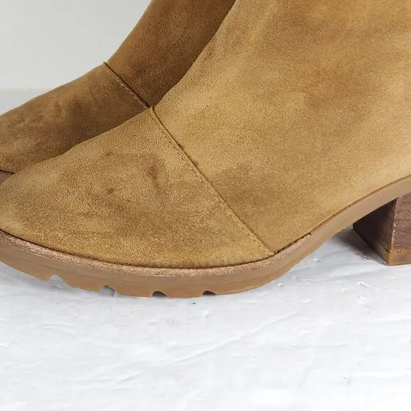 Sorel Women's Kate US 8 Brown Suede Waterproof Side Zip Boots Booties