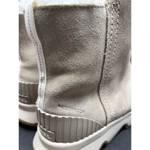 SOREL Women's Size 8 Tan Short Suede Waterproof Boots Snow