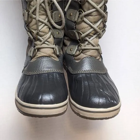 Sorel Womens Sz 8 Tofino II Sage Green Winter Snow Boots LL3654-365 Waterproof