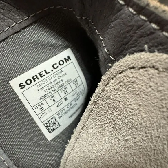 Sorel Women's Tan Suede Boots Size 10 - Farah - Chunky Heel, Strand &amp; Tassel