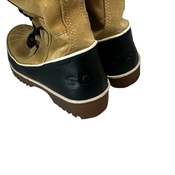 Sorel Women's Tivoli High II Waterproof Boots Tan Size 7 Faux Fur
