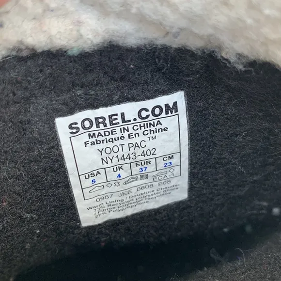 Sorel Yoot Pac Plaid Baby Blue Snow Winter Boots