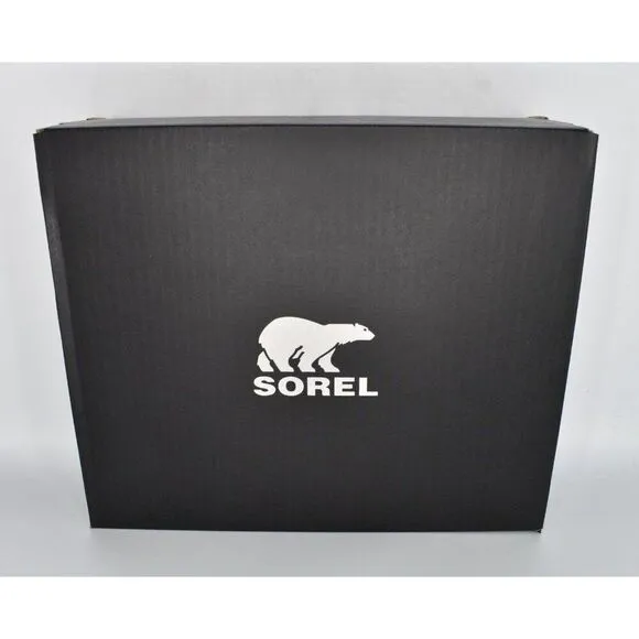 Sorel Womens Size 10.5 Hi Line Hiker Jet Black Waterproof Leather Lace Up Boots