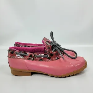 Sperry Duckie Plaid Rubber Duck Saltwater Boots Girls Sz 3