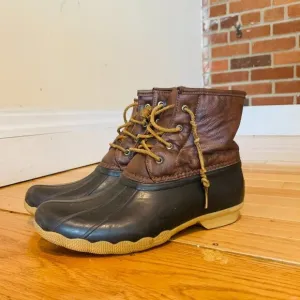 SPERRY Girl's Saltwater Waterproof Duck Rain Boots