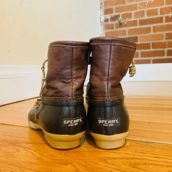 SPERRY Girl's Saltwater Waterproof Duck Rain Boots