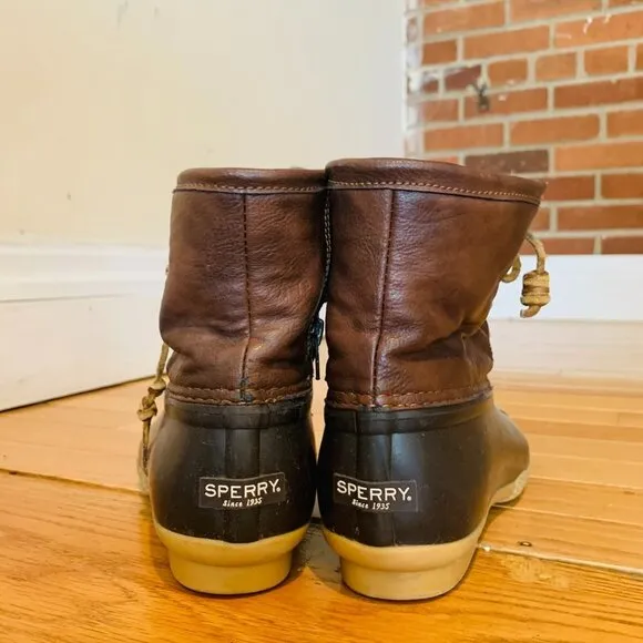 SPERRY Girl's Saltwater Waterproof Duck Rain Boots