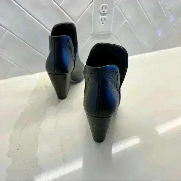 Splendid Women's Black Leather Ankle Booties Pointed Toe Size 9
