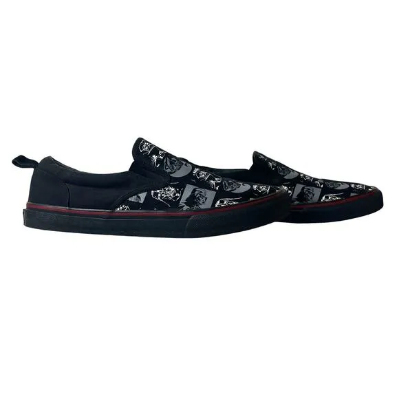 Star Wars Skechers Sneakers Canvas Comfort Casual Mens 10.5 Slip On Black Skater