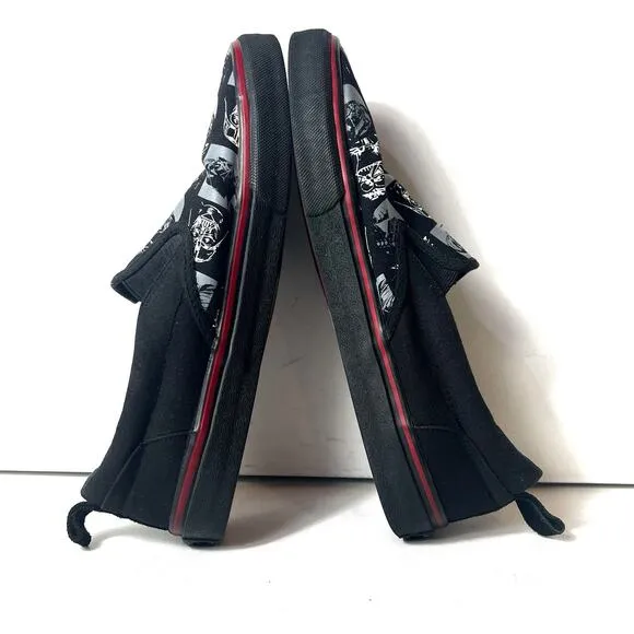 Star Wars Skechers Sneakers Canvas Comfort Casual Mens 10.5 Slip On Black Skater