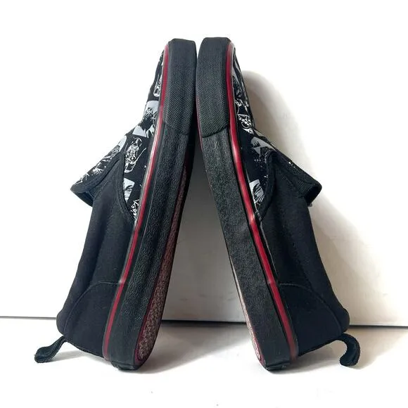 Star Wars Skechers Sneakers Canvas Comfort Casual Mens 10.5 Slip On Black Skater