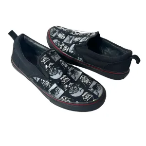 Star Wars Skechers Sneakers Canvas Comfort Casual Mens 10.5 Slip On Black Skater