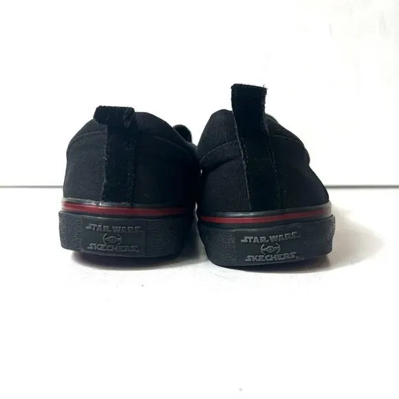 Star Wars Skechers Sneakers Canvas Comfort Casual Mens 10.5 Slip On Black Skater