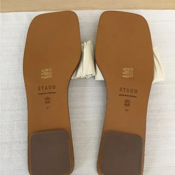 STAUD Nina Ruched Sandals Sz.EU 41