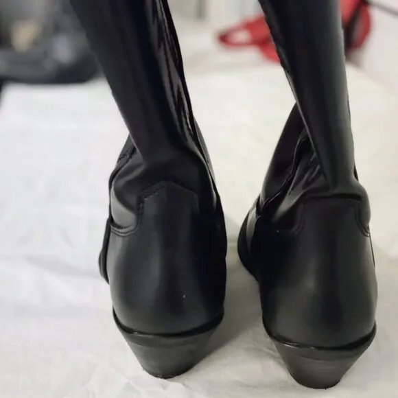 Steve Madden &quot;Windie&quot; Black Cowboy Boots
