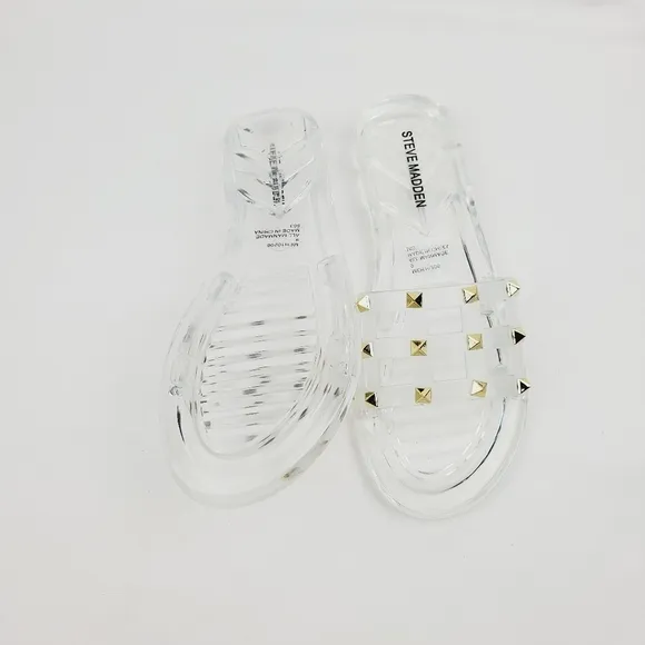 Steve madden clear studded slide Sandals