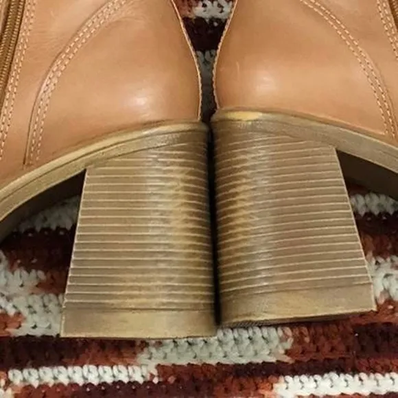 Steve madden Destroyer Bratz Boho Chunky Platform Brown Boots Square Toe Y2K 90s