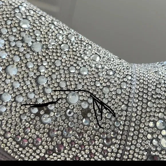 Steve Madden Flashee-R Rhinestone Pointed Toe Booties