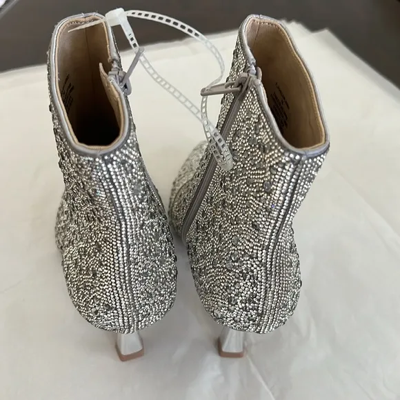 Steve Madden Flashee-R Rhinestone Pointed Toe Booties