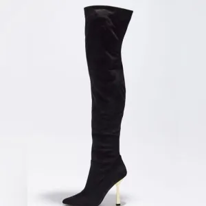 STEVE MADDEN Venuss Black Over The Knee Boots SIZE 8
