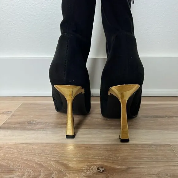 STEVE MADDEN Venuss Black Over The Knee Boots SIZE 8