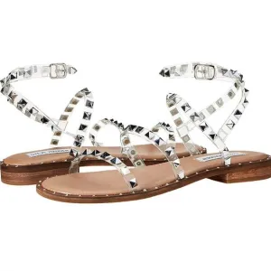 STEVE MADDEN TRAVEL CLEAR STUDDED WOMEN&quot;S SANDAL
