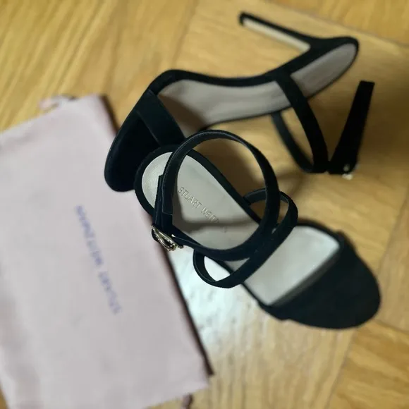 STUART WEITZMAN SandalsCrystal Studded Ankle Strap Sandals