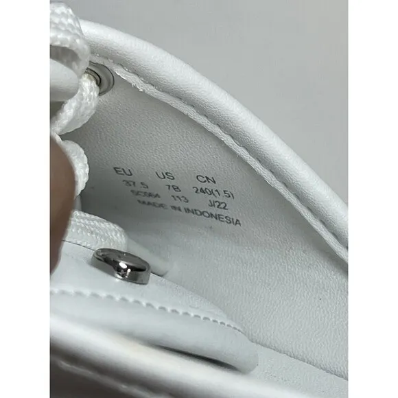 Stuart Weitzman Skater Mule Sneakers In White Sz 7 New