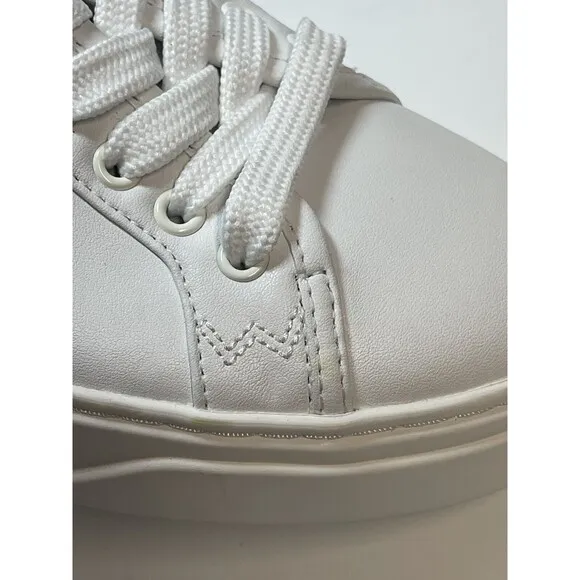 Stuart Weitzman Skater Mule Sneakers In White Sz 7 New