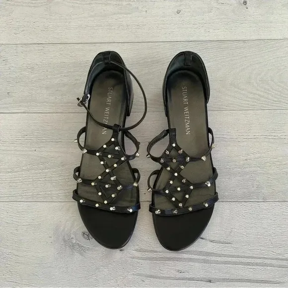 STUART WEITZMAN Studded Sandals Sz 8.5