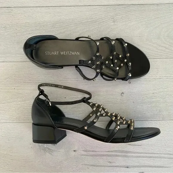 STUART WEITZMAN Studded Sandals Sz 8.5